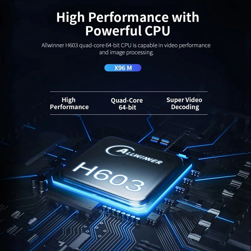X96M Smart TV Box Android 9 0 Allwinner H603 Cortex A53 четырехъядерный 64 бит 2 Гб RAM/16 ГБ ROM 4G WiFi Поддержка TF