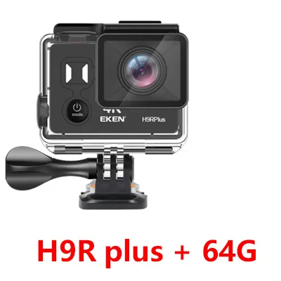 H9R plus 64G EKEN H9R Plus оригинальная Экшн-камера H9Rplus Ultra HD 4K A12 30fps 1080p 60fps для FHD 14MP Водонепроницаемая Wifi Спортивная видео камера - Цвет: H9R plus 64G