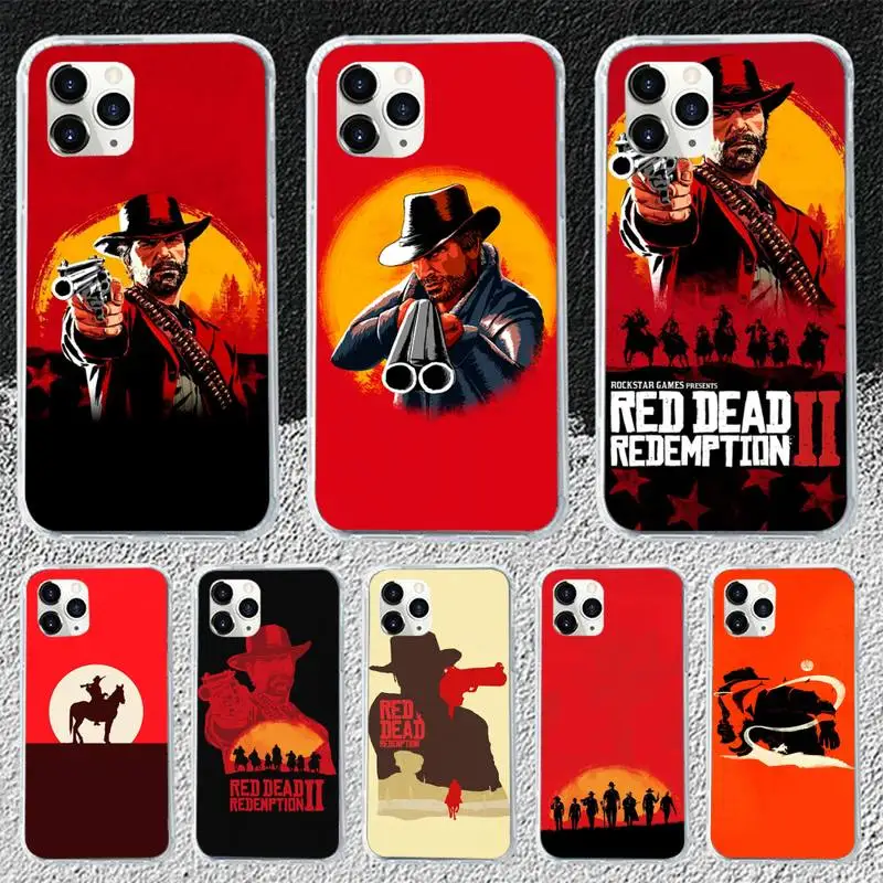 

Red Dead Redemption 2 Phone Case for iphone 12 13 Mini SE 2020 5 5S 6 6S Plus 7 8 Plus X XR XS 11 Pro Max Fundas Coque cover