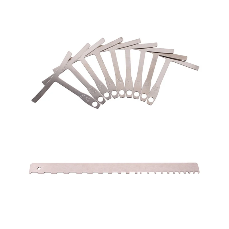 

Guitar Neck Notched Straight Edge Luthiers Tool, String Action Gauge Ruler for and Most of Guitar Fretboard and Frets