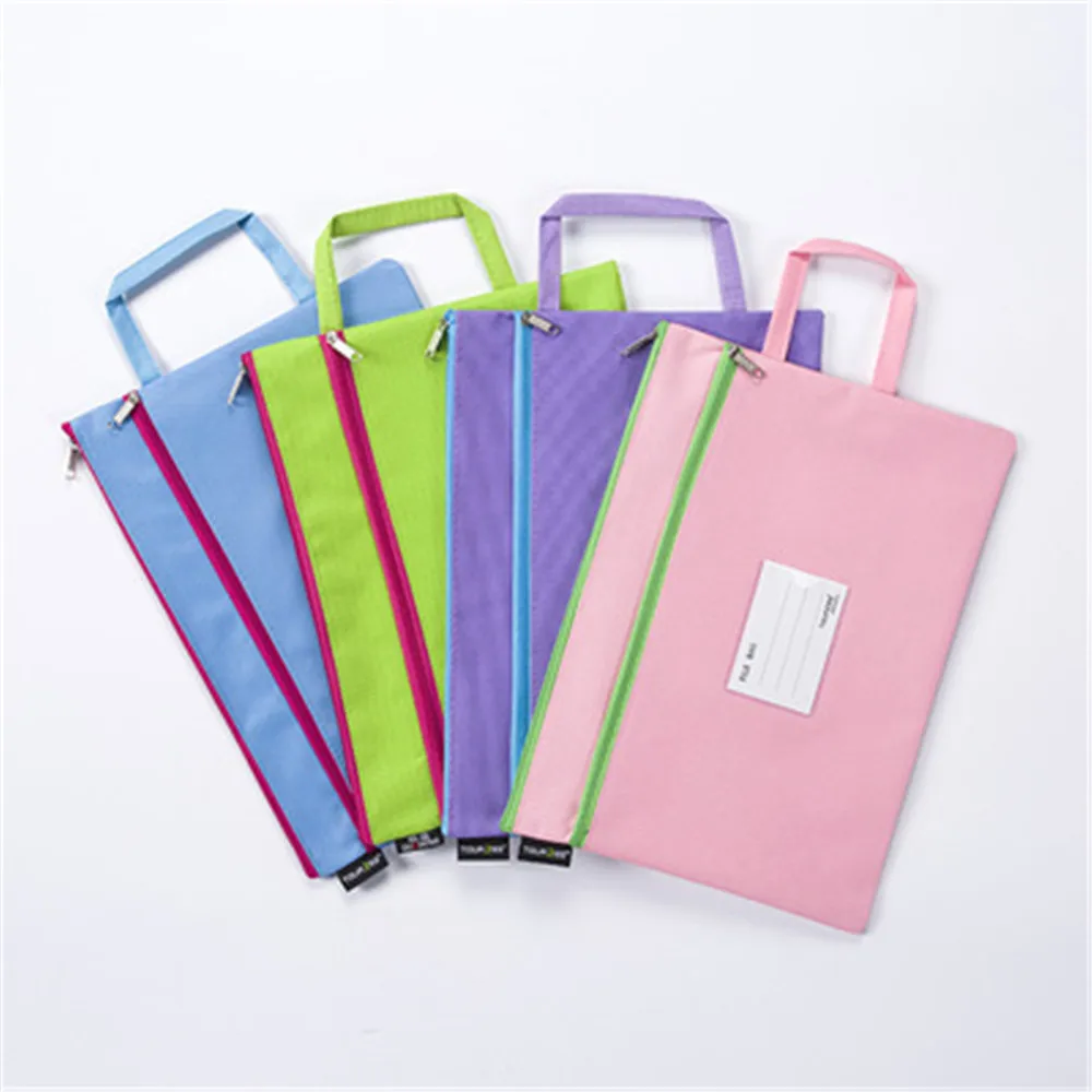 Цветная сумка с двойной молнией водонепроницаемая ткань Оксфорд практичная