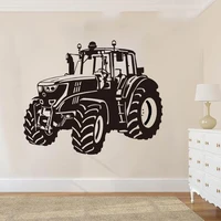 large farm driving tractor wall sticker nursery kids room cartoon tractor truck car vehicle wall decal playroom home decor p28