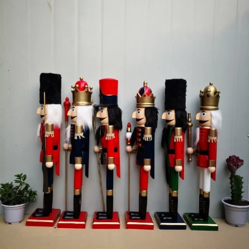 60 см Щелкунчик король/солдат деревянная фигурка Рождественское украшение ручная