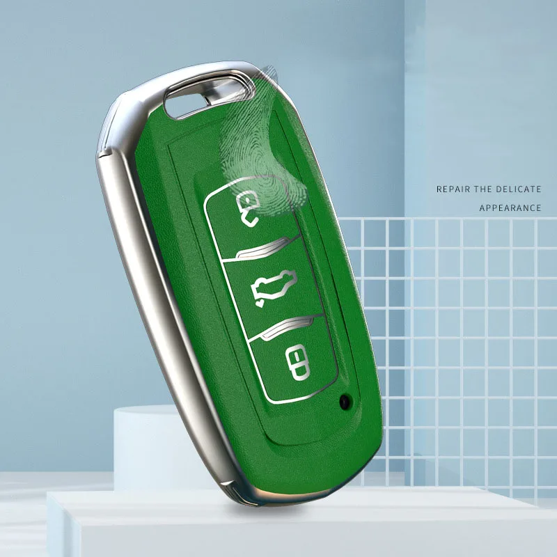 

Soft TPU Car Key Case Cover for Geely Atlas Boyue NL3 EX7 Emgrand X7 EmgrarandX7 SUV GT GC9 borui Auto Ring Accessories