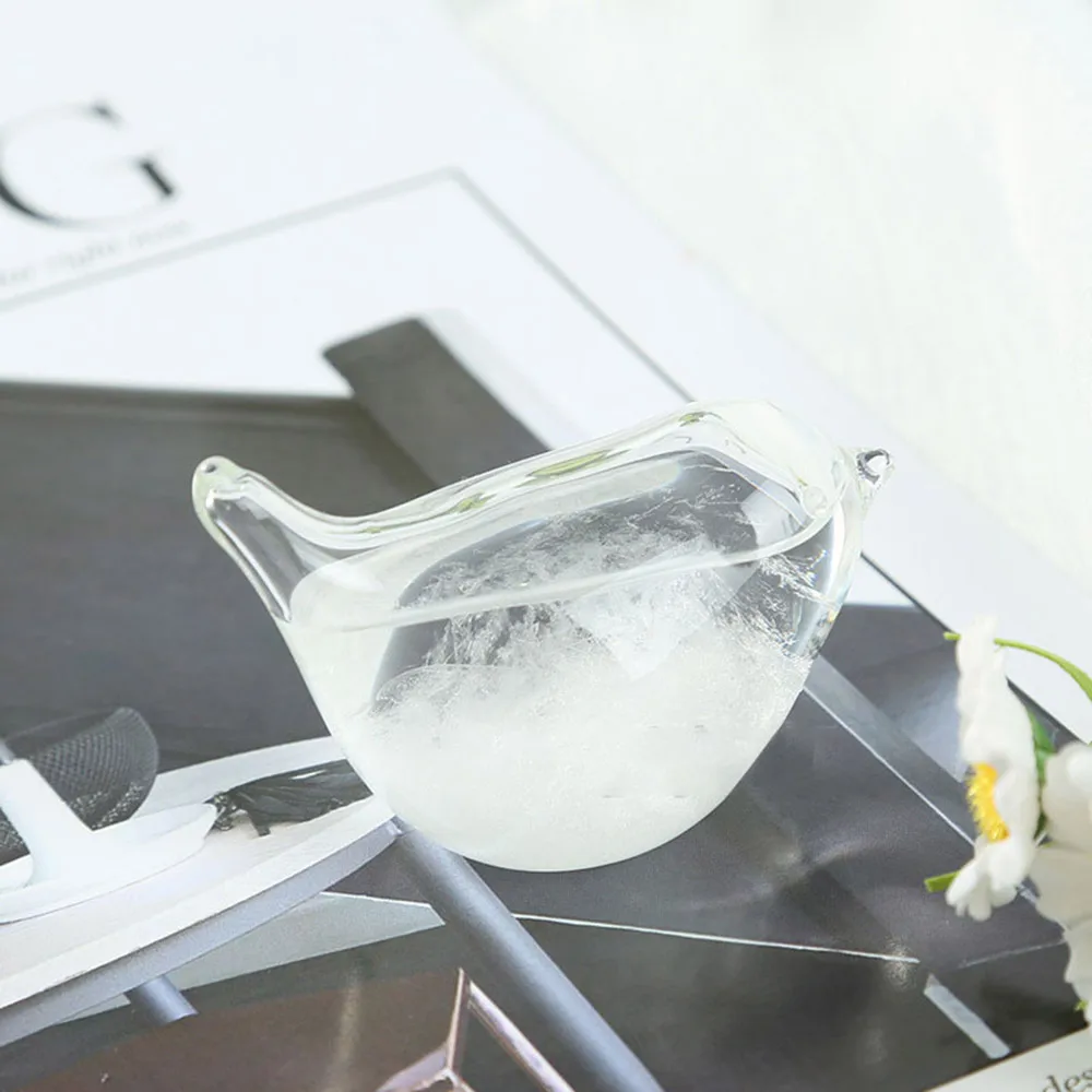 Маленькая Метеостанция для прогноза погоды с птицей жидкий барометр прогноз