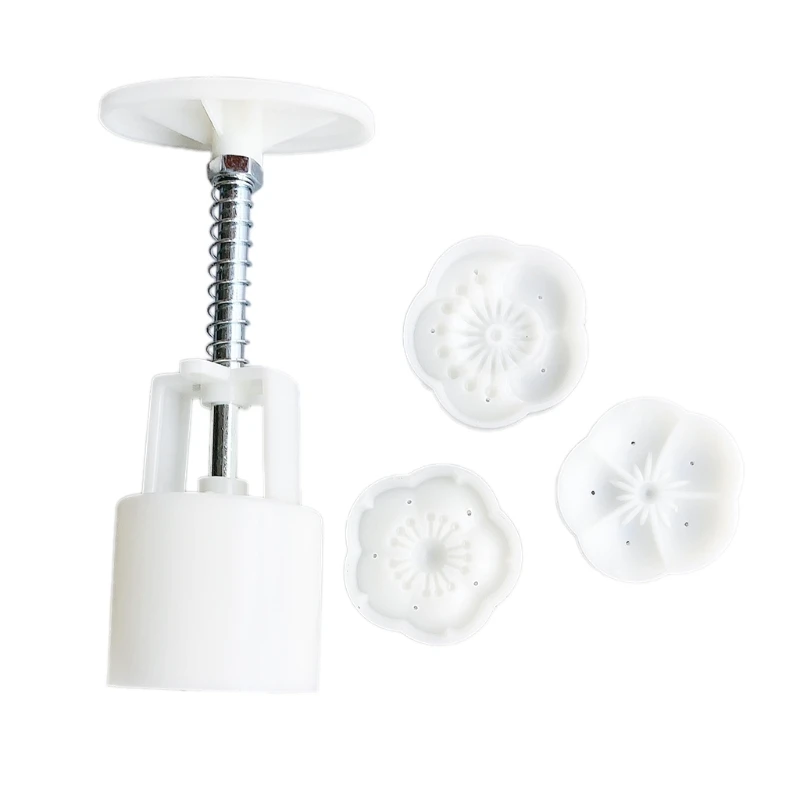 LXAF для украшения выпечки Форма лунного пряника с 3 шт. цветок режим узор Бомбочки