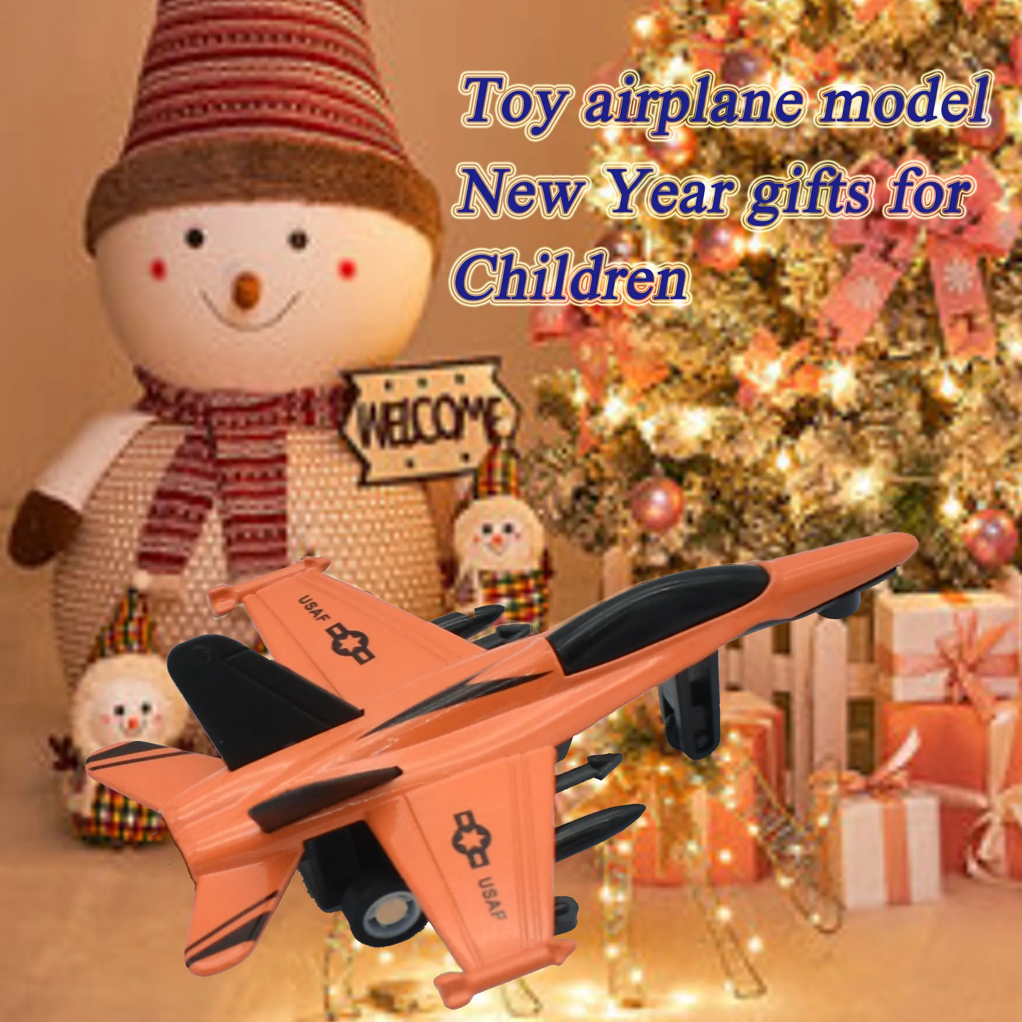 

Metal Die-Cast Fighter Toy 2pcs Children'S Military Aircraft Toy With Rebound Function, Military-Themed Fighter Jet, A Great
