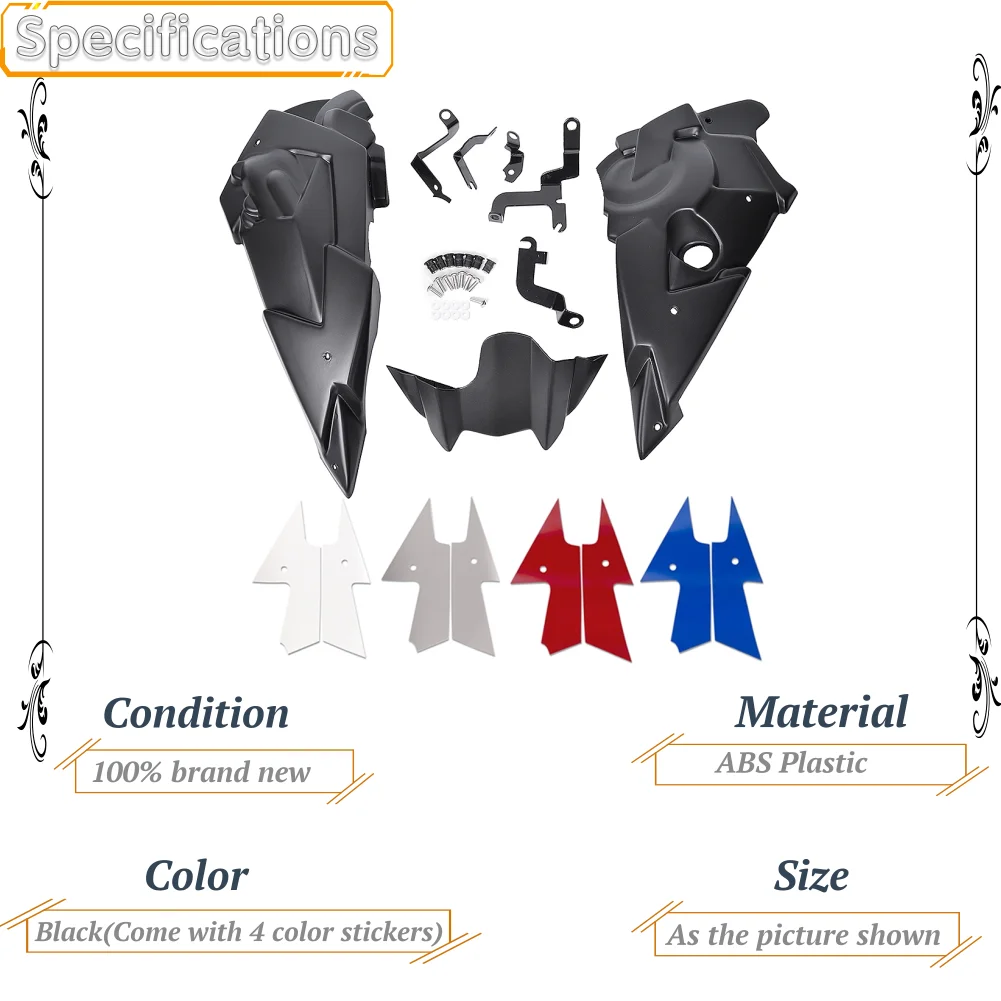 Двигатель мотоцикла спойлер живот Пан нижний обтекатель Монтажный кронштейн для