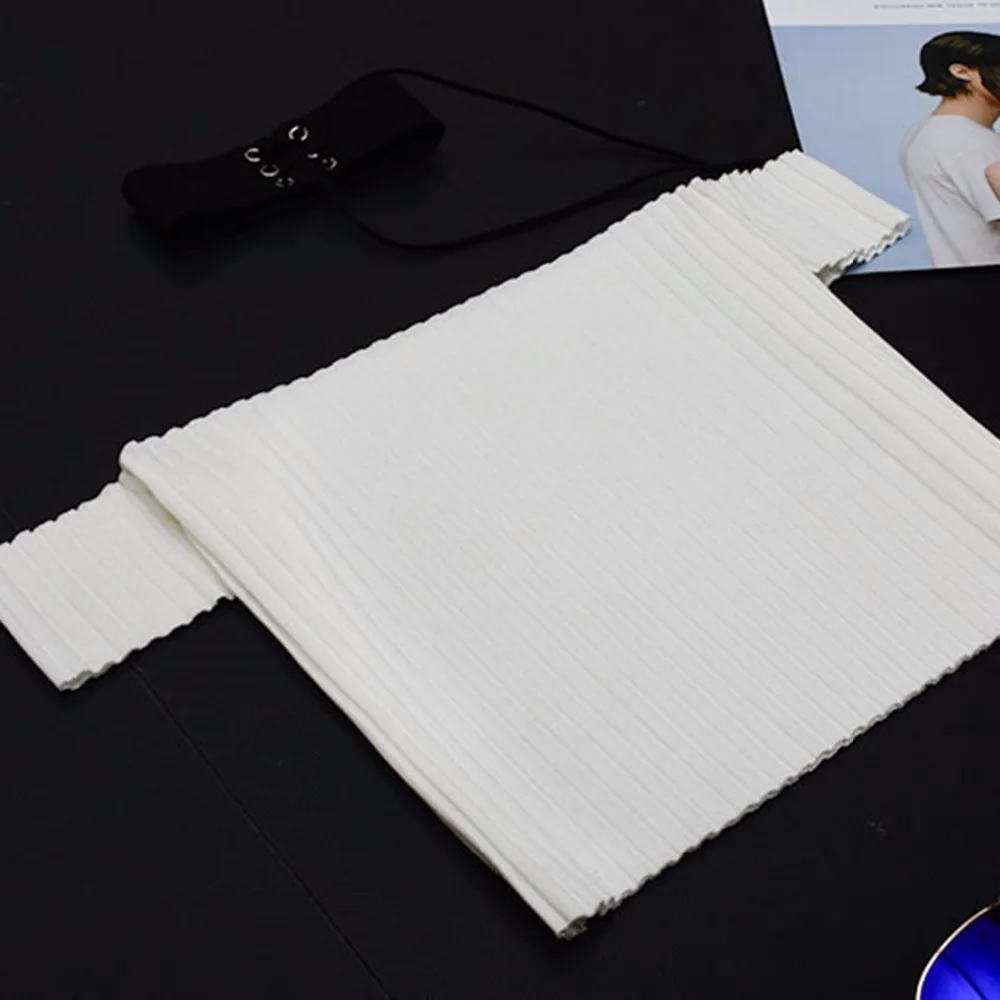 2021 Новый сексуальный женский Топ без бретелек с вырезом-лодочкой пляжная одежда