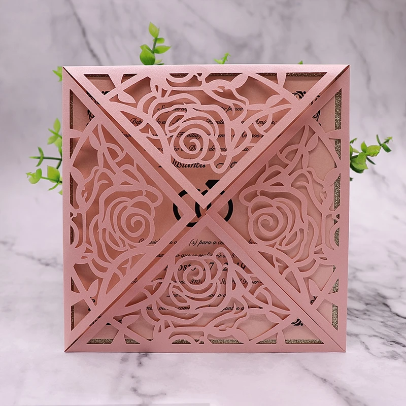 Высечки с розовым краем для изготовления карт Скрапбукинг резки металла новый 2019