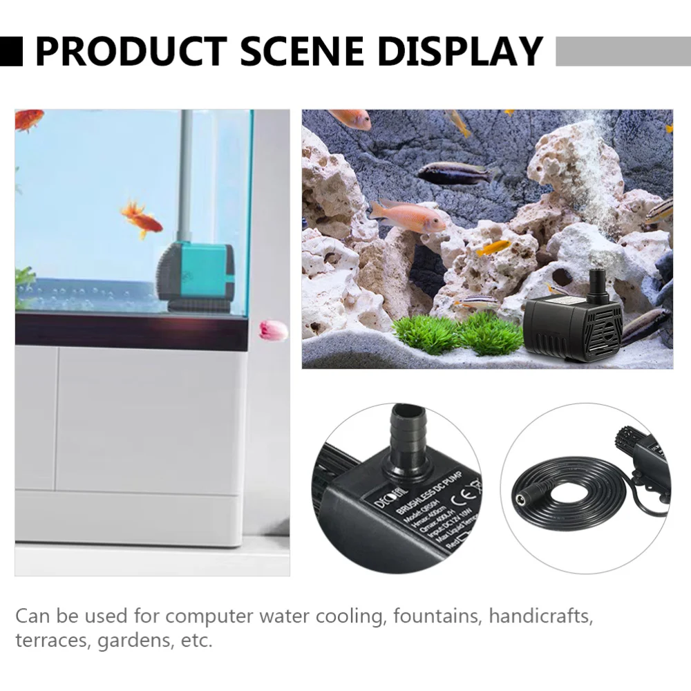 

12V Miniature DC Brushless Water Pump Water Circulating Pump Fountain Water Pump