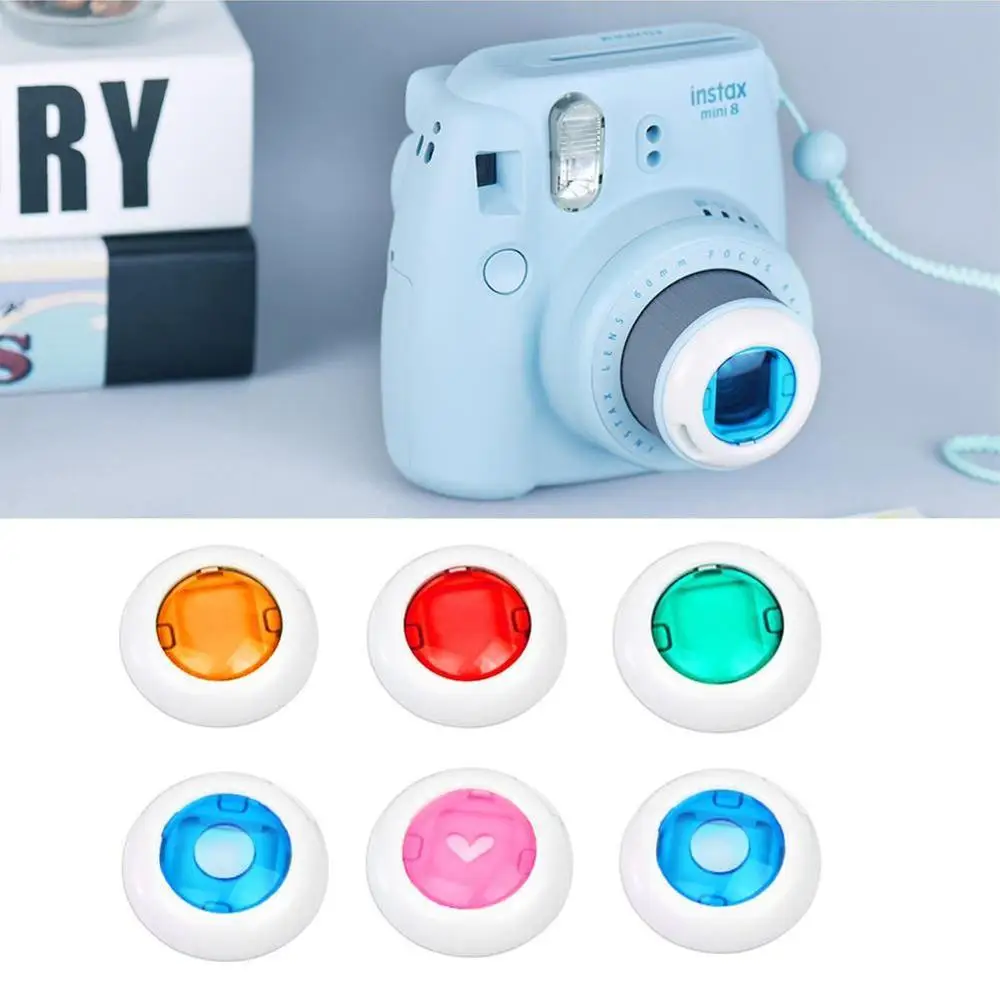Цветная видеокамера для Fujifilm Instax Mini 9 8 7s KT 4 шт./5/6 шт. цветные линзы мгновенной