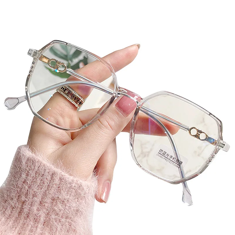 

2021 Blue Light Blocking Glasses Anti Eye Strain Fashion Metal Frame Glasses For Reading Play Computer