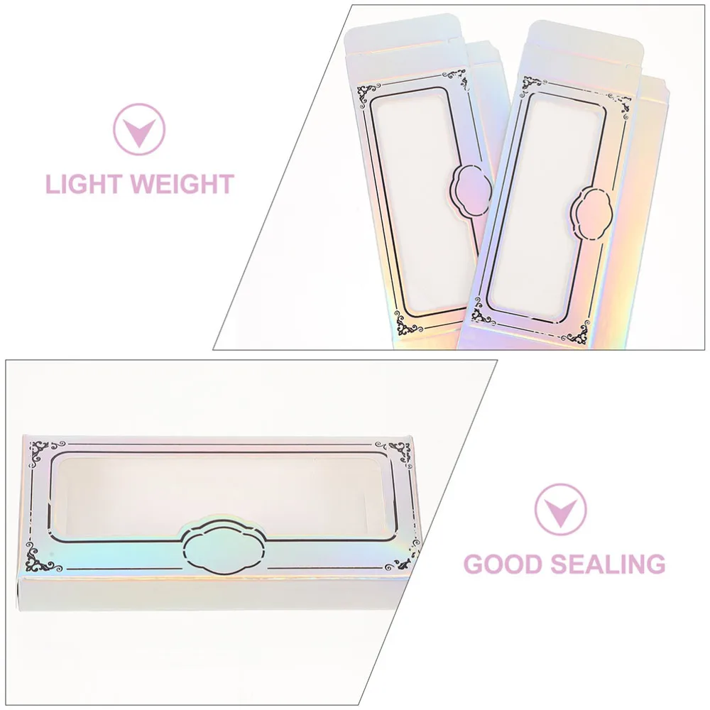

20pcs Makeup False Eyelash Case Fake Eyelash Packing Box Eyelash Holder Box