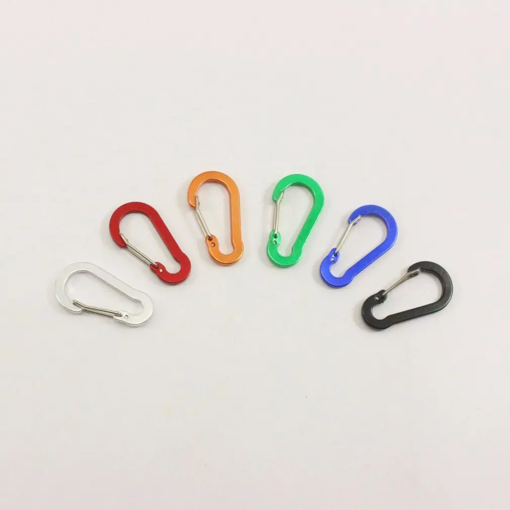 

Portable Mini Spring Backpack Clasp Aluminum Alloy Climbing Carabiner Key Chain Keyring Camping Bottle Hook