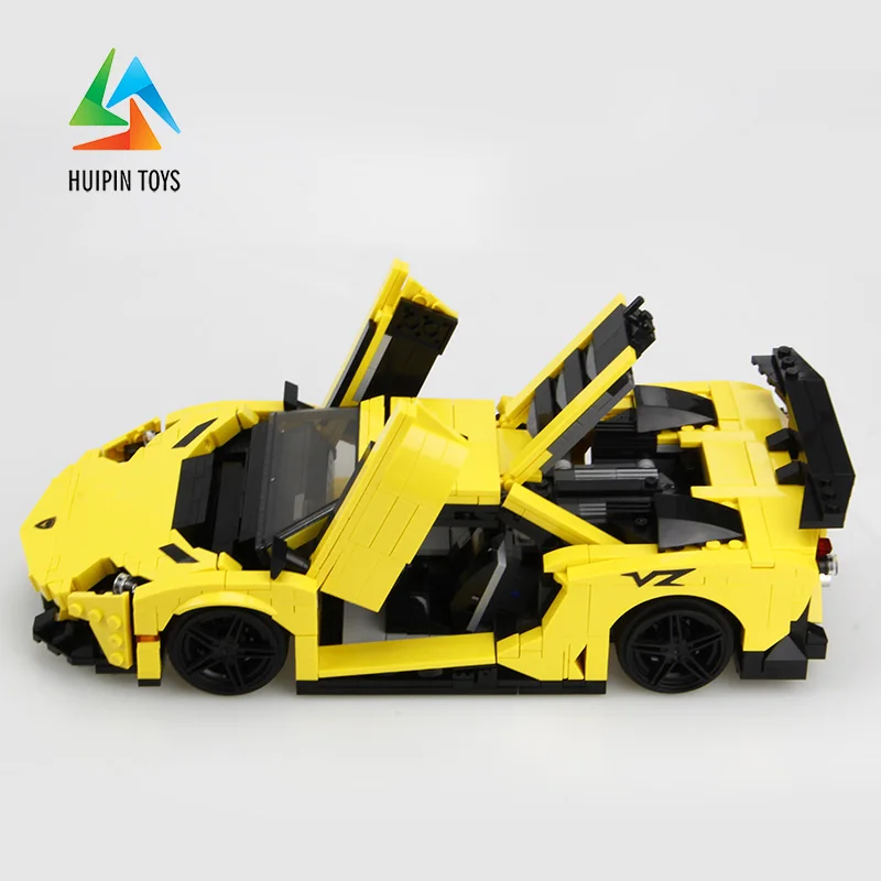 924 шт. XINGBAO строительные блоки легое технические игрушки XB-03008 Moc желтый молниеносный автомобиль Кирпичи Модель автомобиля лучший подарок для детей 4PX
