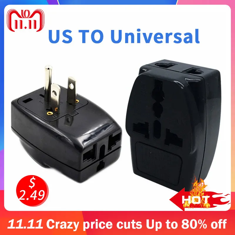 Универсальное сетевое зарядное устройство переменного тока с вилкой для ЕС США