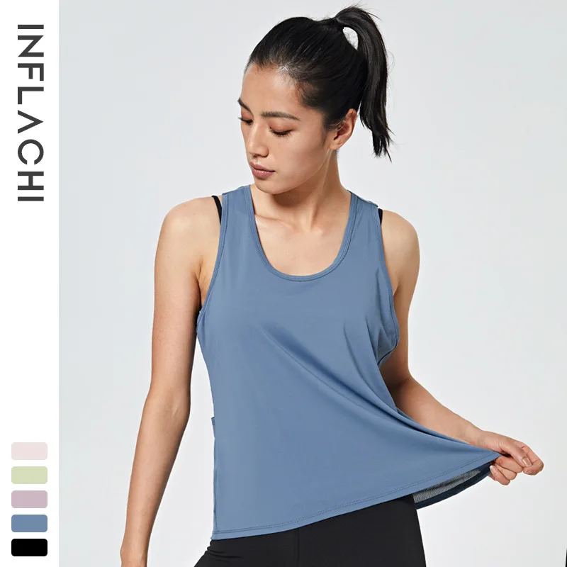 Майка женская для фитнеса быстросохнущая с открытой спиной |