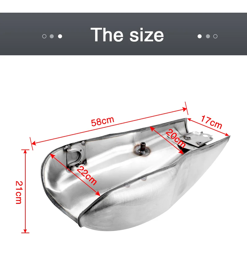 10 л 2 6 Гал Универсальный пользовательский ретро кафе гоночный мотоцикл топливный