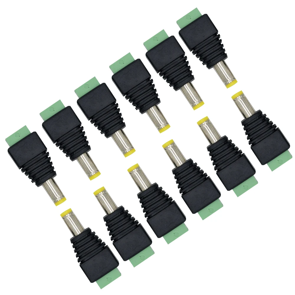 2/5/10 шт. гнездовой разъем питания постоянного тока и Штекерный проводной для