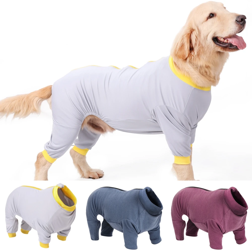 

Dog Surgical Recovery Suit Pet Long Sleeve Jumpsuit Anti-Licking Abdominal Wound Protector E-Collar after Surgery Wear Pet Jumpe