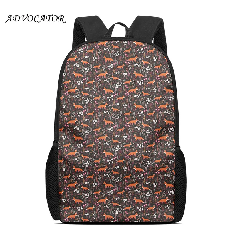 School Bag for Students Fox Print Bookbag for Children Kidswaterproof School Backpacks New Arrival Mochilas Escolares
