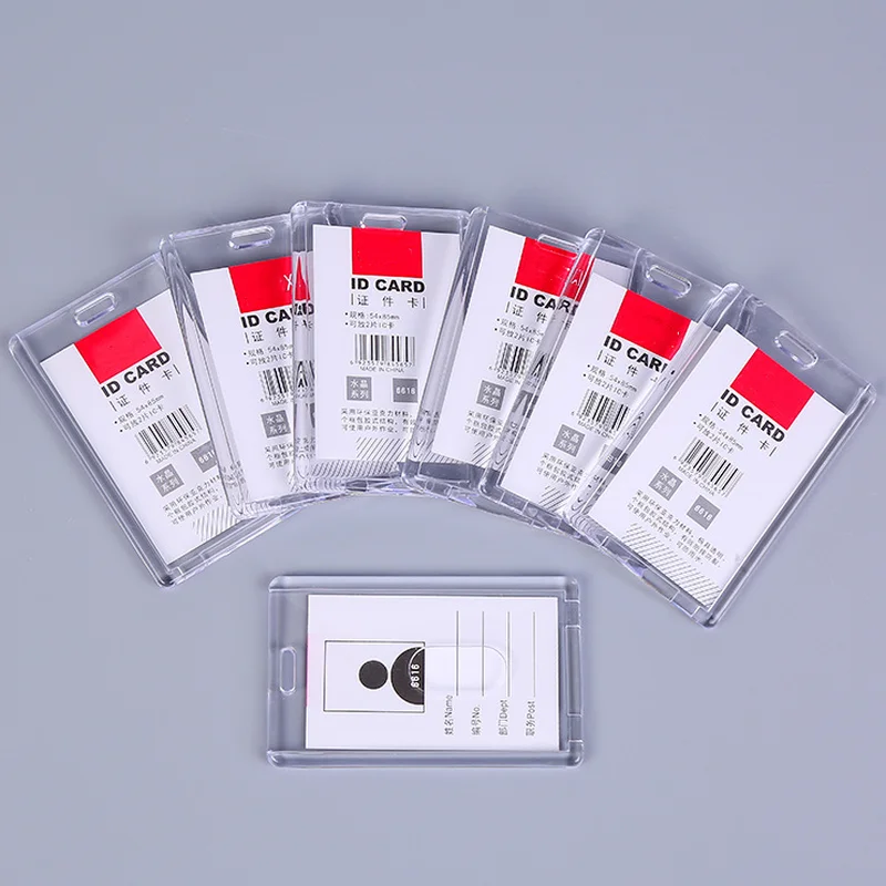 Прозрачный акриловый идентификационная бирка работы держатель для карт