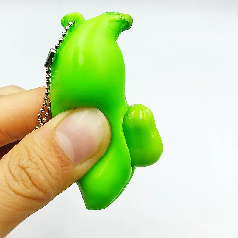Light Green With Box Светится в темноте мягкие игрушки антистрессовые шары с цепочка для телефона и ключей Распаковка бобы сжимаемые игрушки офис антистресс Новинка - Цвет: Light Green With Box