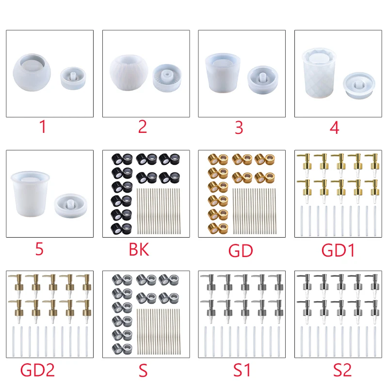 

Cosmetic Perfume Bottle Epoxy Resin Mold Storage Box Ornaments Silicone Mould DIY Crafts Jewelry Soap Plaster Casting Tool