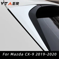 For  Mazda CX-9 CX9 2019-2021 Exterior ABS Chrome Rear Window Side Triangle Cover Trim 2pcs  Car Accessories