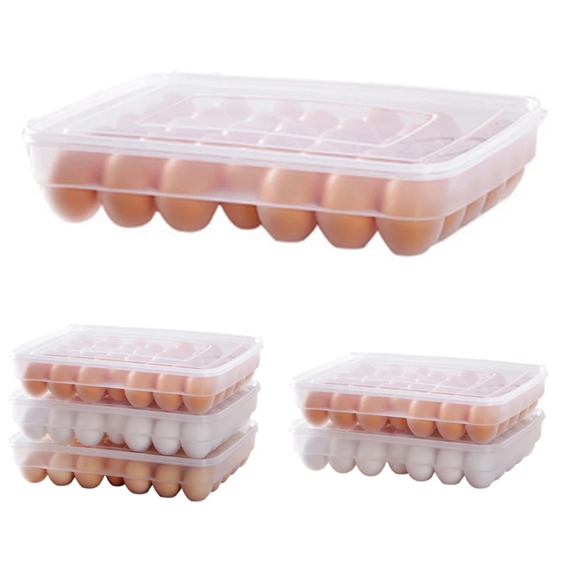 Egg Box Food Container Eggs Refrigerator Organizer Storage Box Crisper Home Kitchen Cafe Egg Box Racks