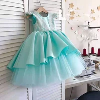 embroidered tutu gown baby dress for girls wedding party christmas baby dresses for 1st birthday toddler baptism kids clothes