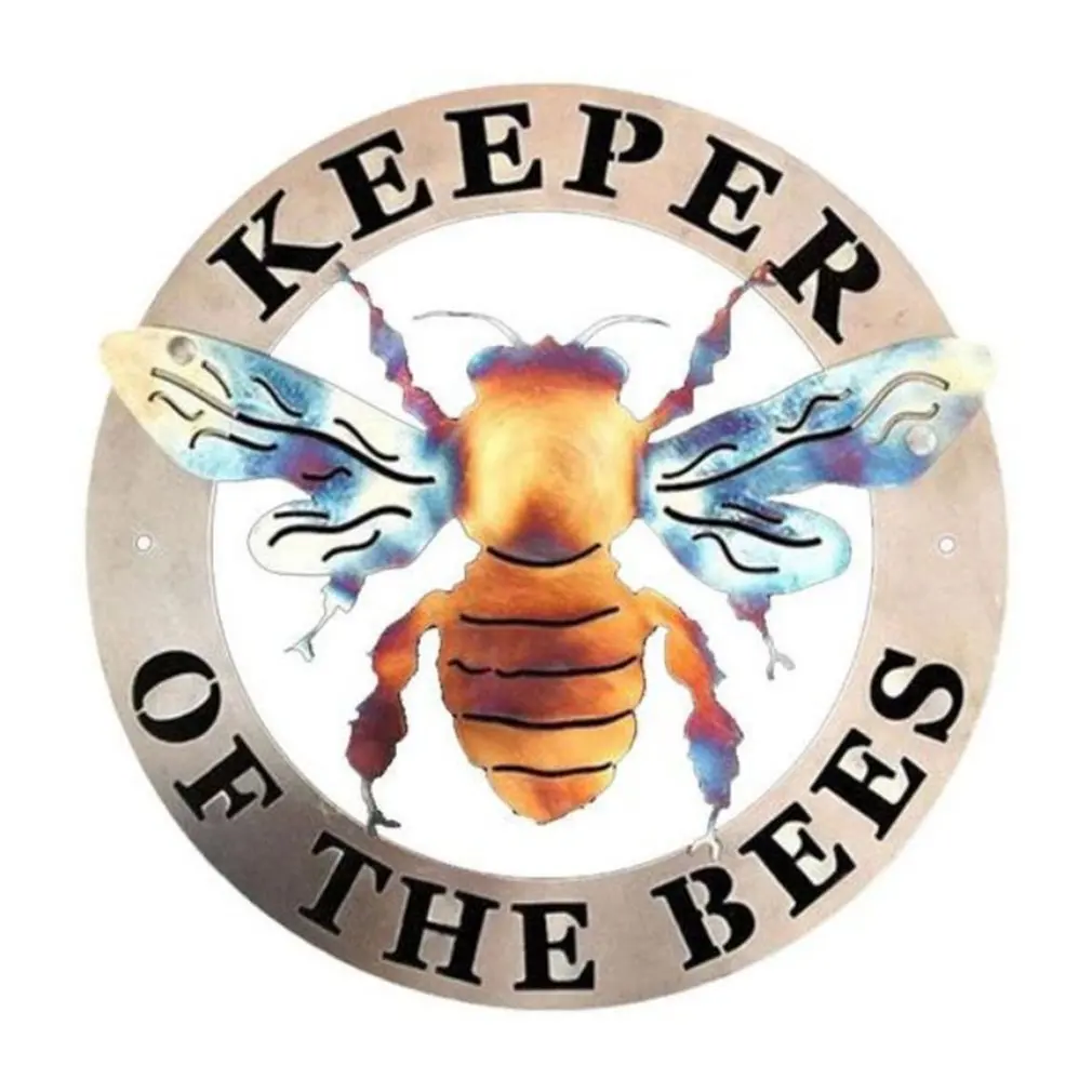 

Bees Decor Fashion Keeper Metal Art Metal Bee Wall Garden Decoration Honey Bee Decor Wall Hanging For Livingroom Bedroom