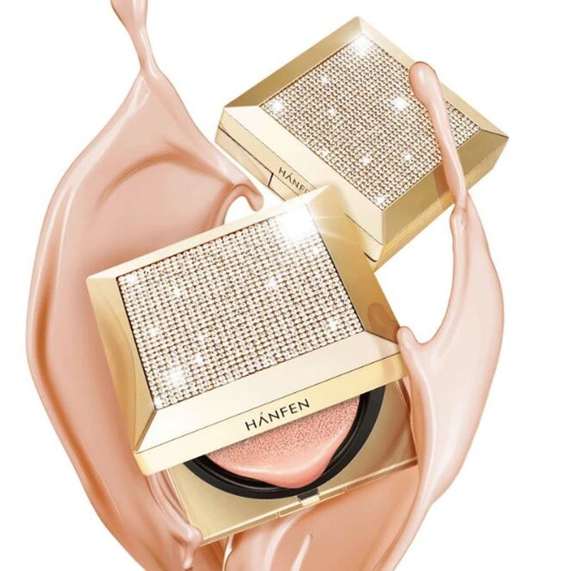 

New Diamond Fresh Air Cushion BB&CC Cream Bright Makeup Face Care Whitening Compact Foundation Concealer Prevent Bask Skin Care