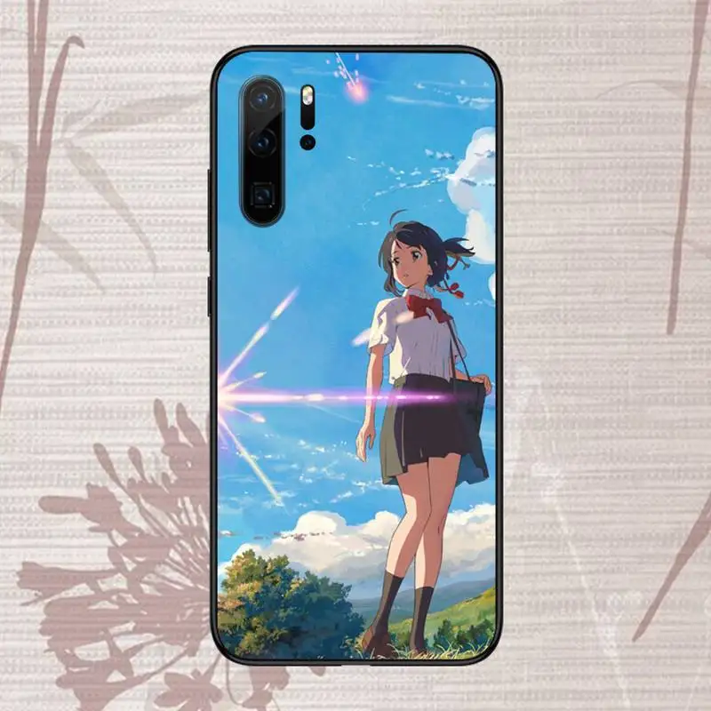 

Anime Your Name Cartoons Phone Case For Huawei P9 P10 P20 P30 Pro Lite smart Mate 10 Lite 20 Y5 Y6 Y7 2018 2019