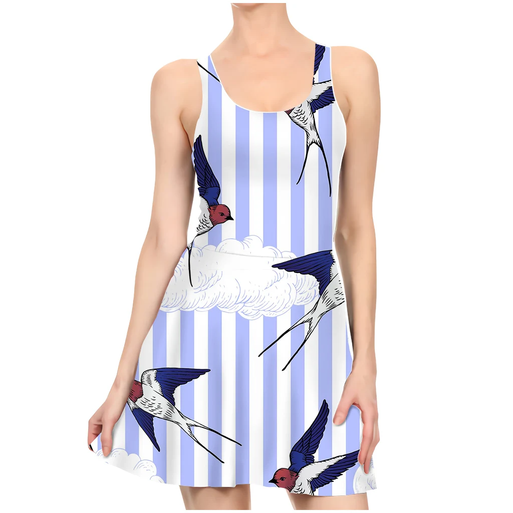 Модное платье с объемным принтом интересное тонкое сексуальное женские вечерние