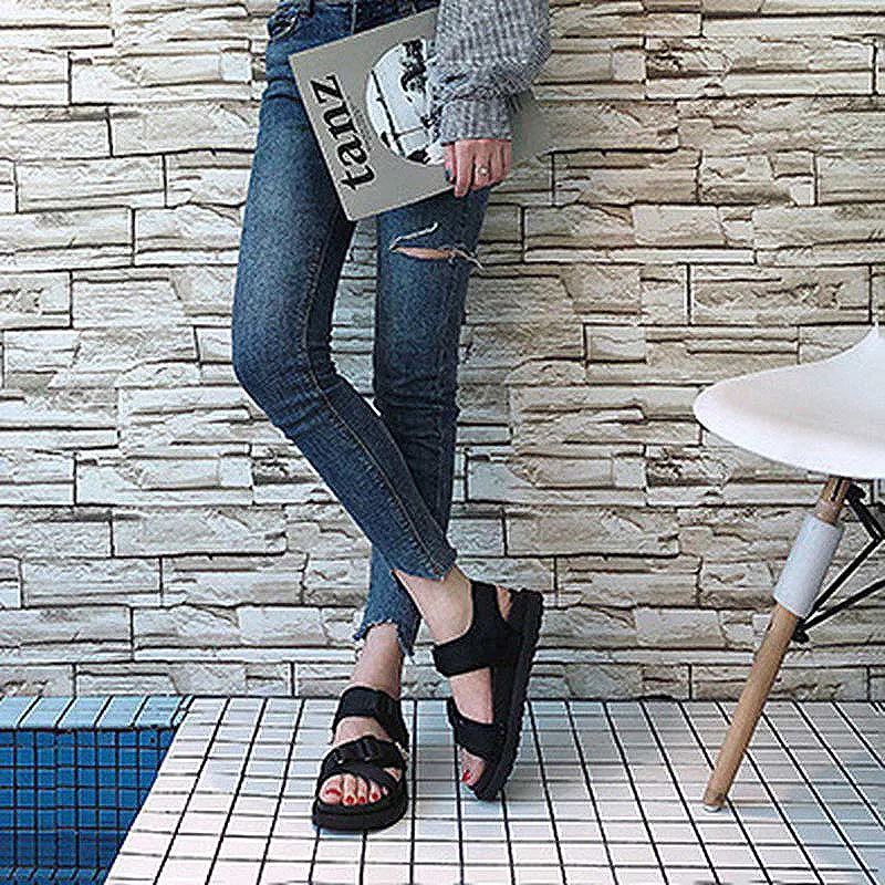 Лидер продаж женские сандалии Летняя Повседневная пляжная обувь на платформе