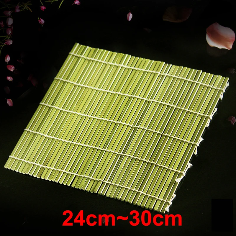 DIY бамбуковый суши коврик кухонные гаджеты роллер для антипригарный занавес