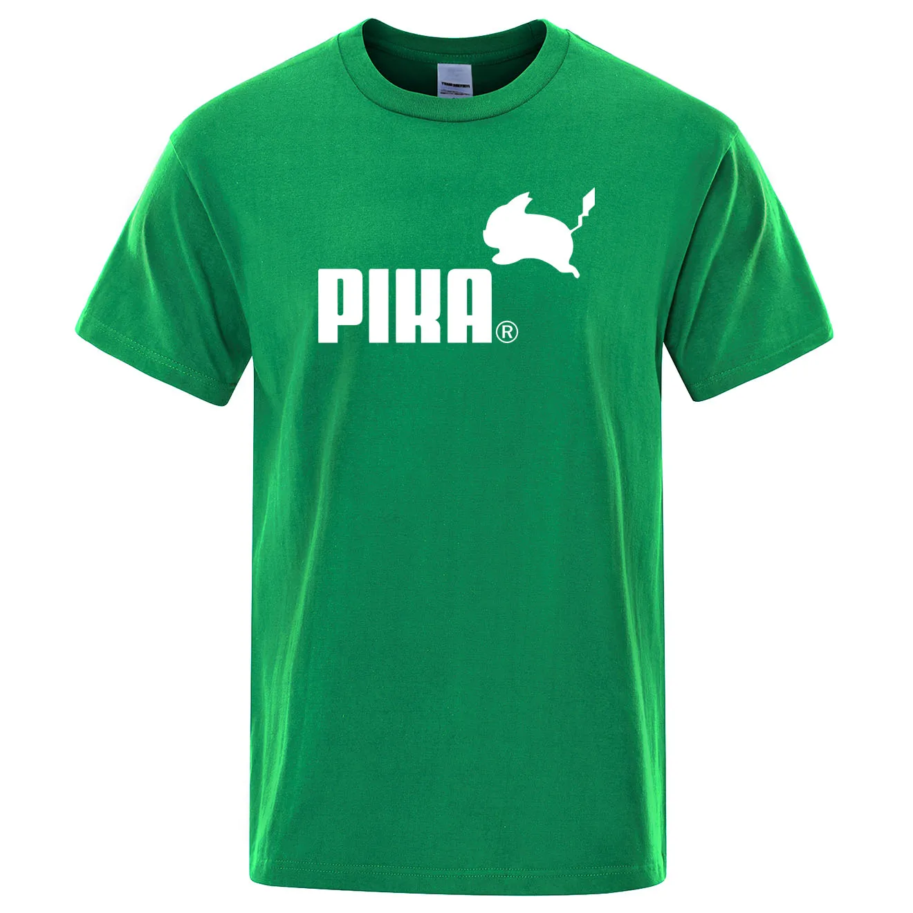 Летняя новая футболка Pika, мужские футболки с японским Аниме Покемон, футболки с Пикачу для мальчиков, хлопковая футболка с коротким рукавом, мужские повседневные футболки, топы