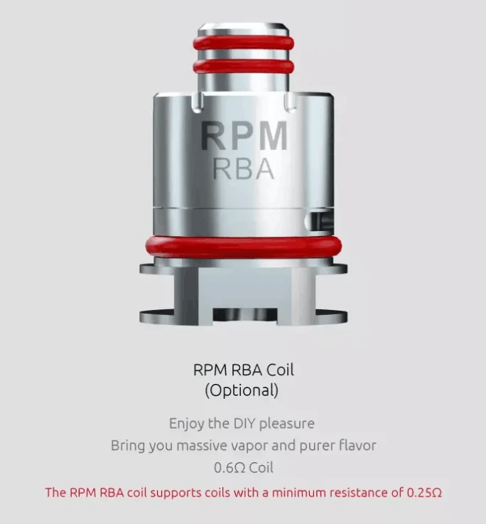 SMOK RPM RBA катушка DIY испаритель головки для электронной сигареты SMOK RPM40 Pod Vape система Комплект Vaping
