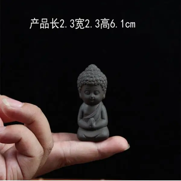 

Buddha Statue Monk Tea Pet for Tea Room Exquisite Handmade Ornament