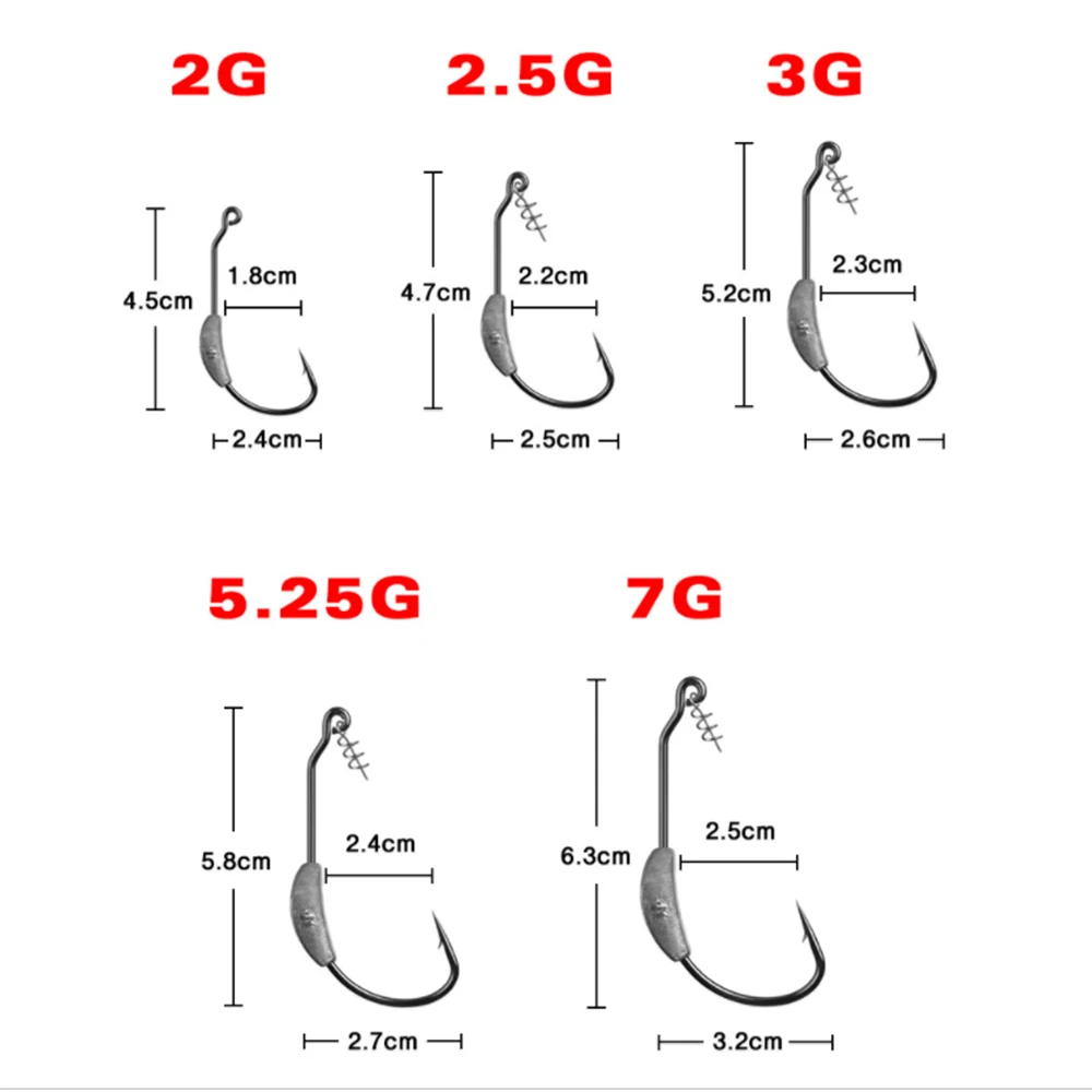 26 шт. морской офсетный крючок 2 г/2 5 г/3 г/5 25 г/7 г для ловли карпа большая Мягкая