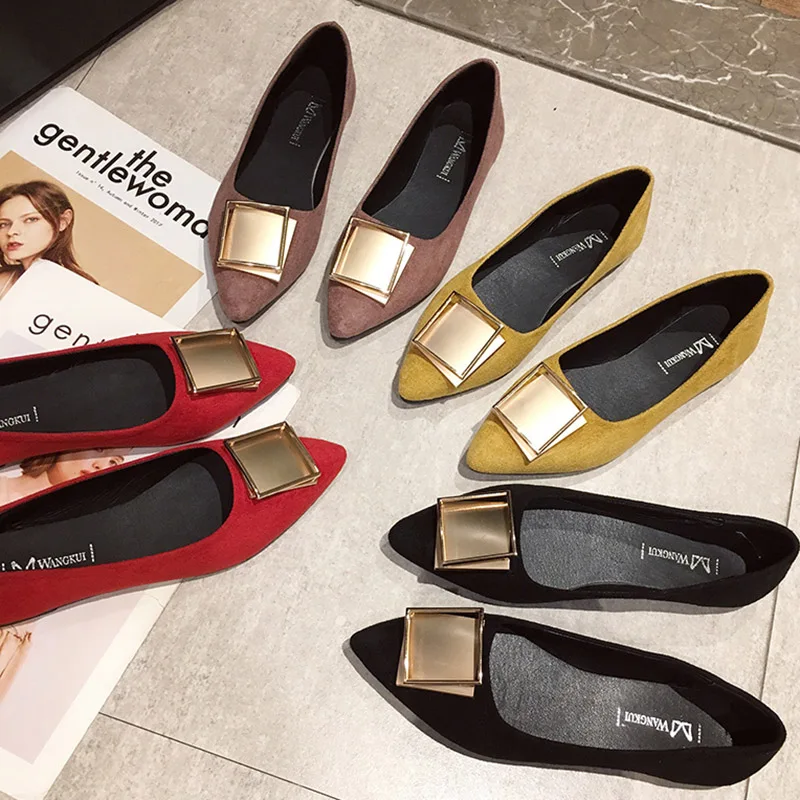 Женские туфли лоферы из искусственной замши черные или желтые лодочки без