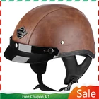 Шлем с открытым лицом Casco Moto Retro Classic Casco Vintage с ушками шлем Aberto Moto немецкий шлем ретро мотоцикл винтажный