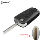 Корпус для автомобильных ключей KEYYOU, ключ для OPEL Astra H Corsa D Vectra C Zafira 2, 3 кнопки, чехол для пульта дистанционного управления, пустое лезвие
