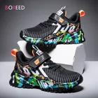 Детские кроссовки для бега, дышащие сетчатые кроссовки на платформе, повседневная обувь для мальчиков на осень, 2022