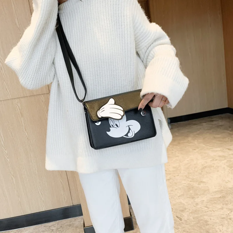 Женская сумка мессенджер из искусственной кожи Disney женская через плечо с Микки