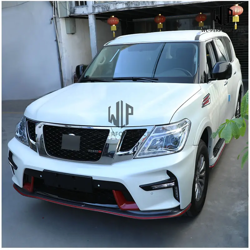 Y62 ABS Неокрашенный комплект кузова автомобиля передний бампер задний боковые