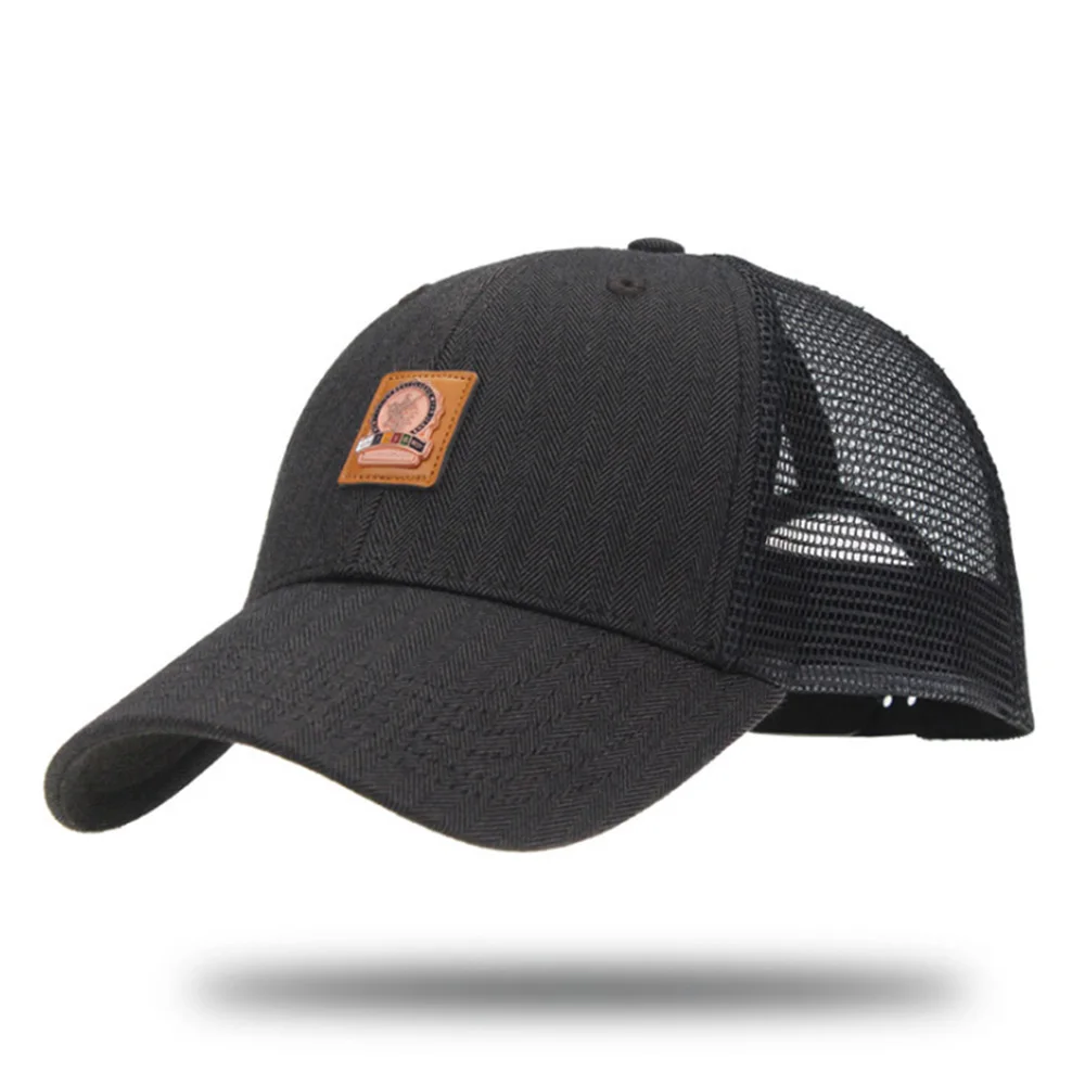 [AETRENDS] Черная кепка, сетчатые бейсболки, летние кепки для мужчин, gorras deportivas, уличная Кепка для гольфа, кепка на заказ, snapback Z-3889 - Цвет: Black