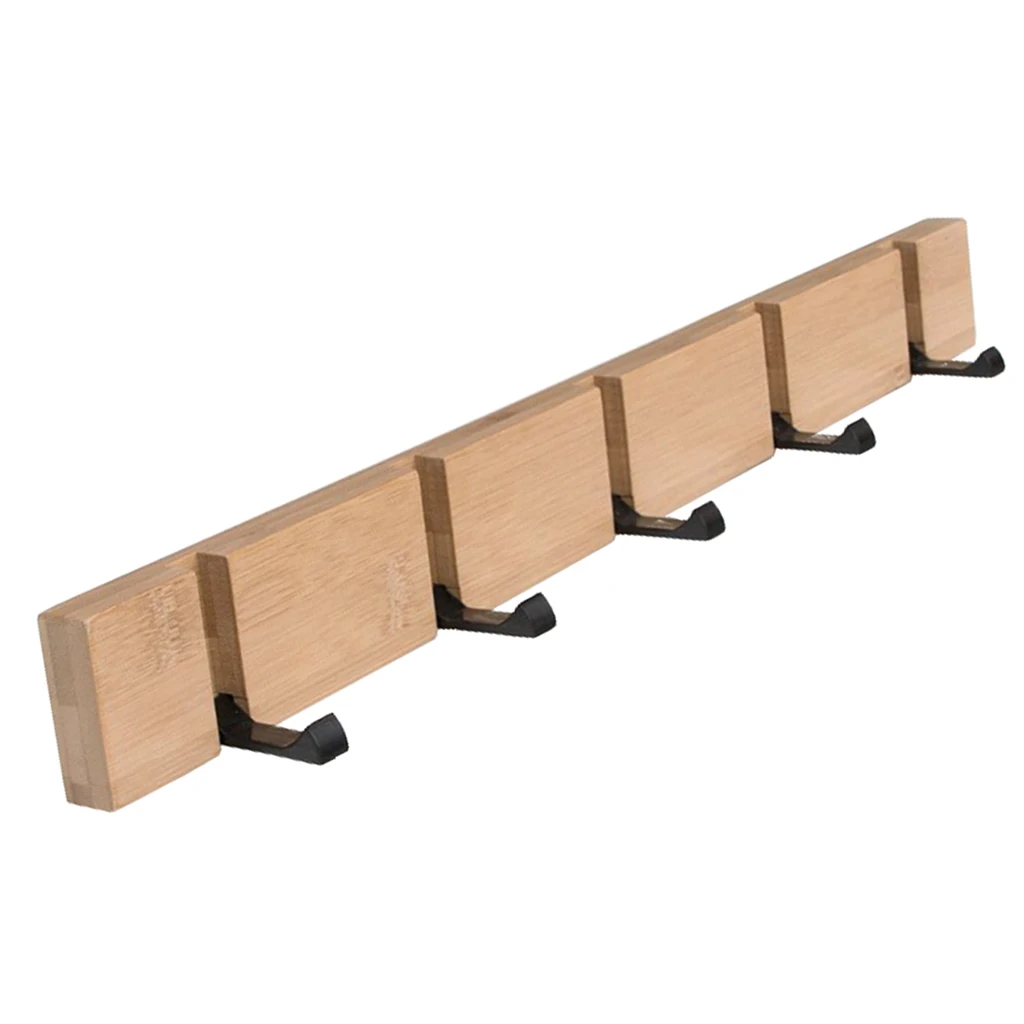 Складная деревянная металлическая настенная вешалка для ванной комнаты ключей